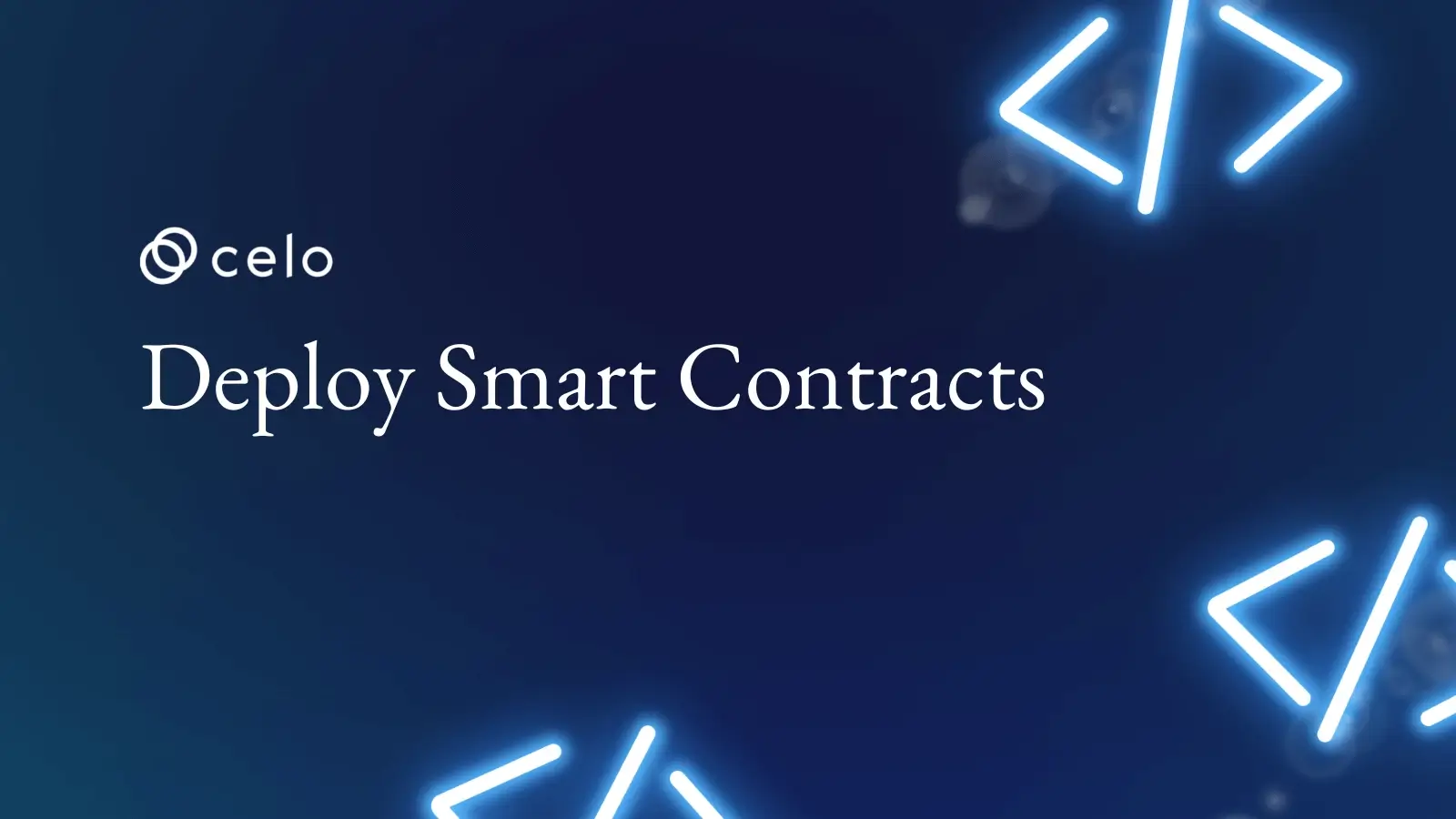 Deploy Smart Contracts