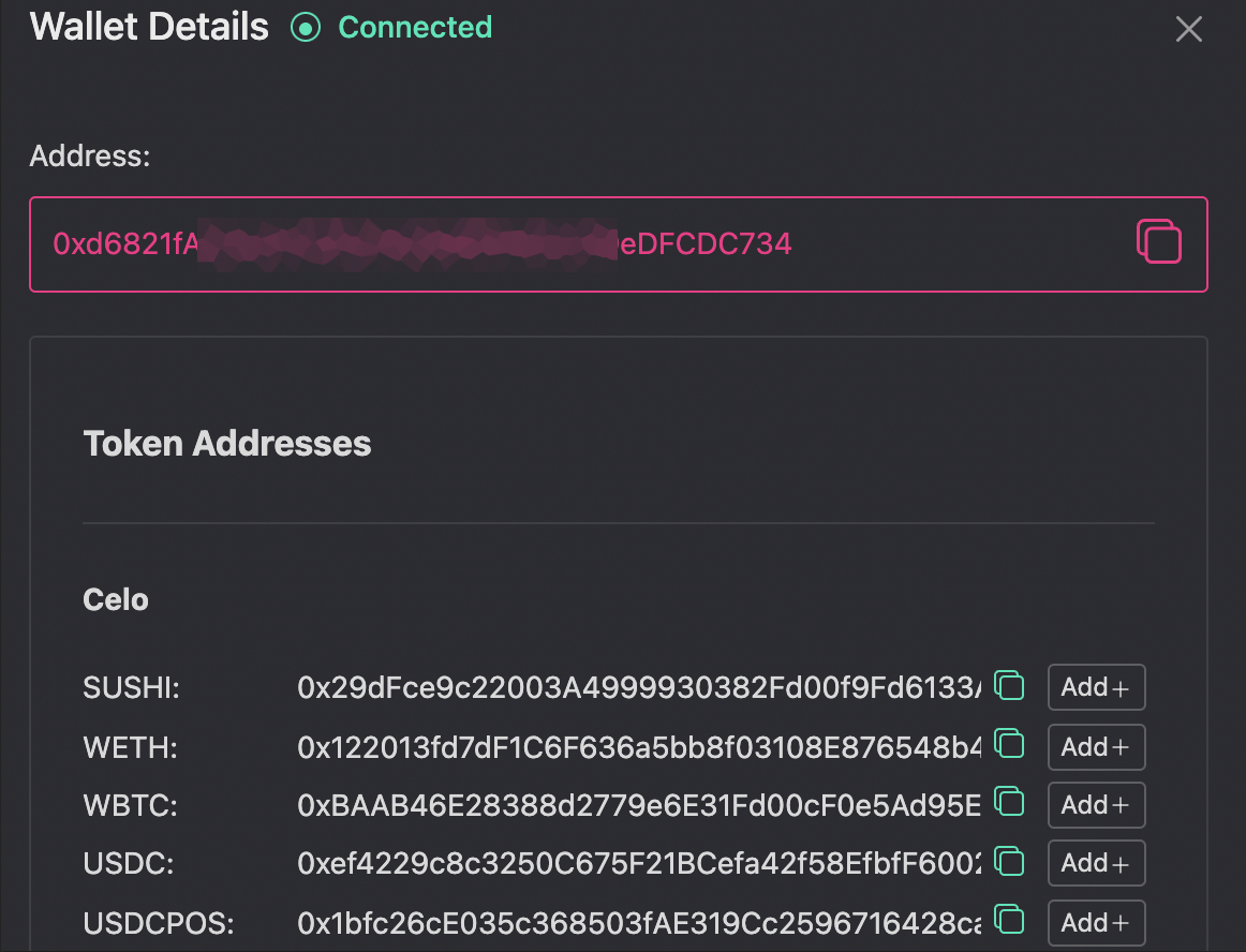 View token list