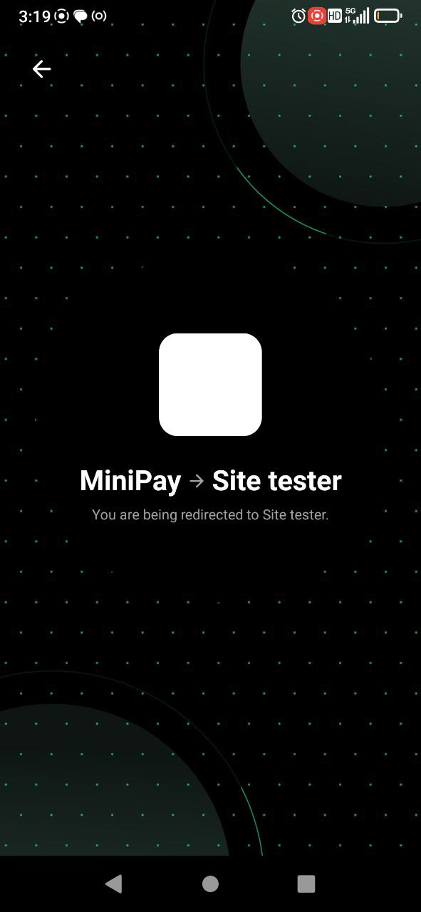 MiniPay dApp testing